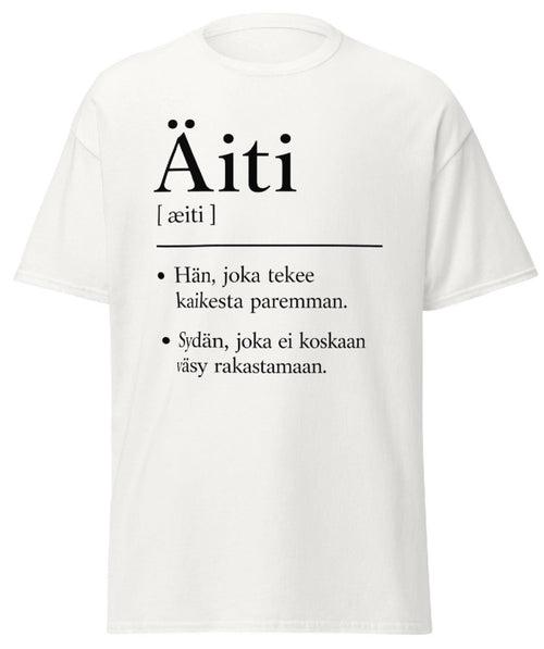 Äiti T-Paita – Kaunis Lahja Äidille | Puuvilla