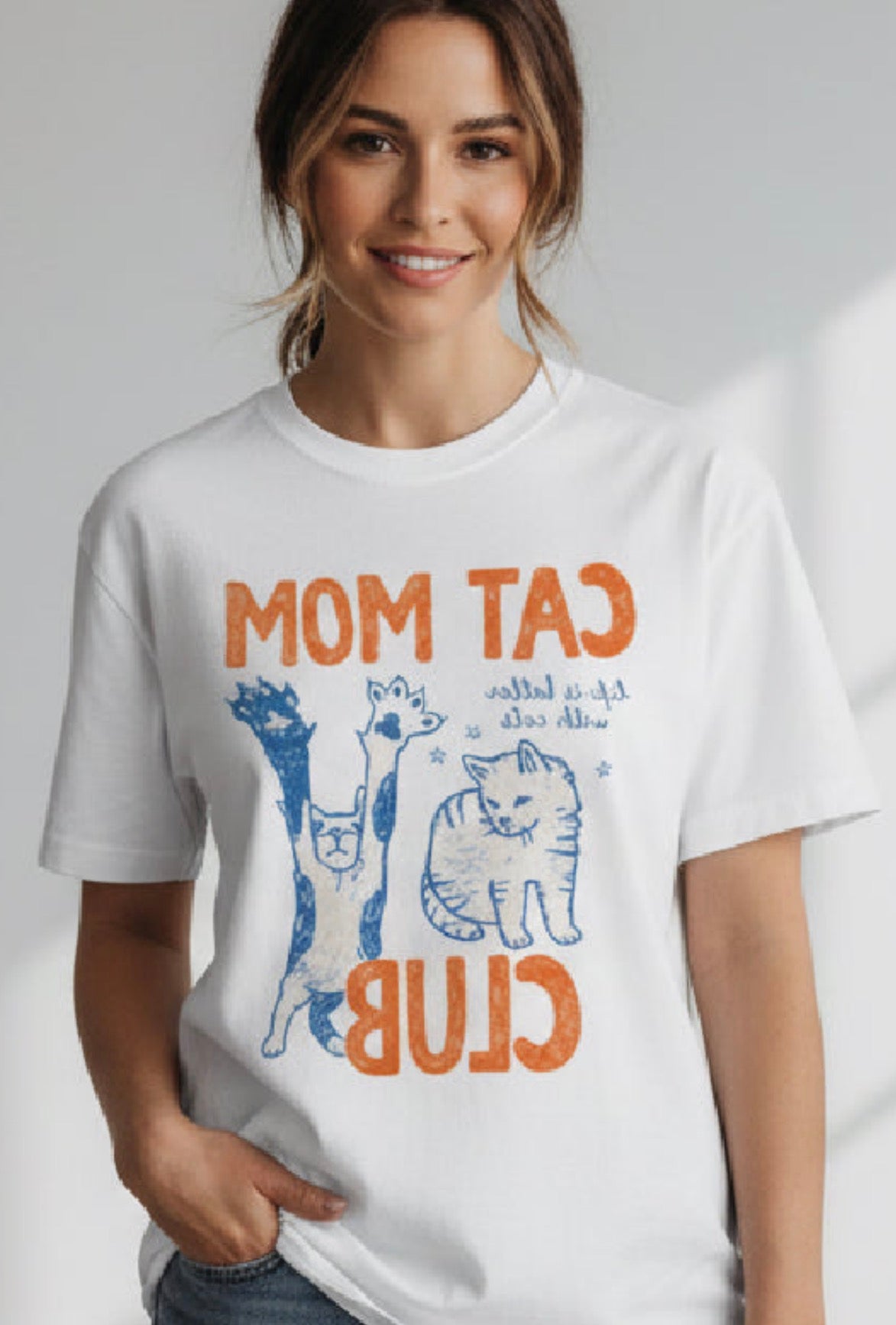 Cat Mom Club T-Shirt – Cute Cat Lover Graphic Tee